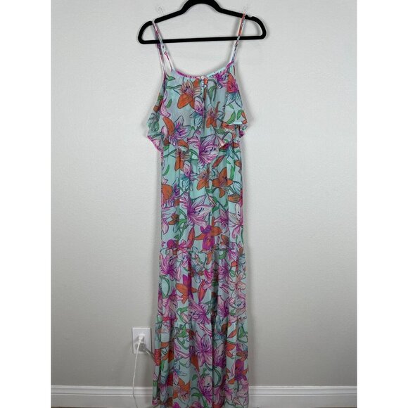 Flying Tomato Womens Small Floral Maxi Dress Sleeveless - Picture 6 of 7